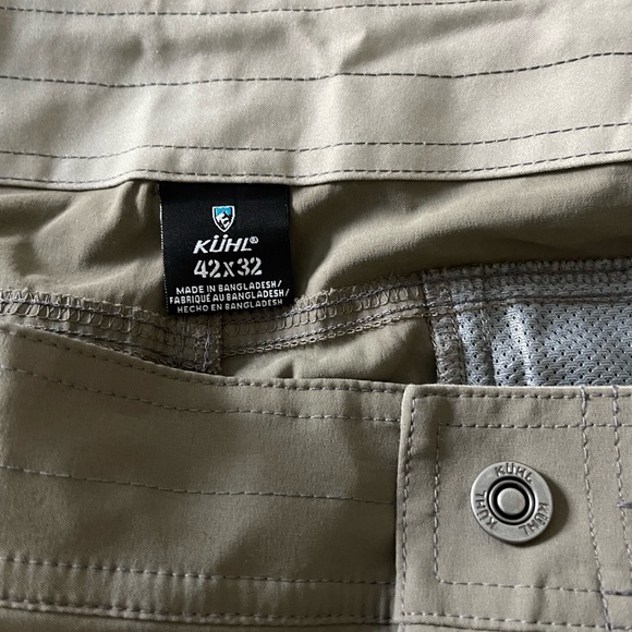 KUHL Renegade Hi Performance Pants Size 42/32 Khaki Tan Brown Size 42x32 - Picture 3 of 3